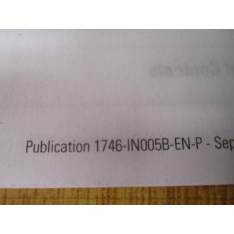 Allen Bradley 40071-079-01 (2) Digital IO Modules Installation Instructions - Used