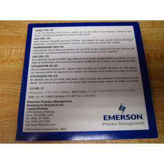 Emerson 93-0001 CD-Rom Instruction Manuals 930001 - New No Box
