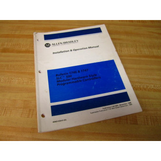 Allen Bradley 60063-025-01 SLC500 Manual 6006302501 60063-025-01(D) - Used