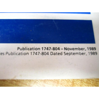 Allen Bradley 60063-025-01 SLC500 Manual 6006302501 60063-025-01(D) - Used