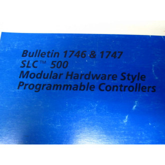 Allen Bradley 60063-025-01 SLC500 Manual 6006302501 60063-025-01(D) - Used