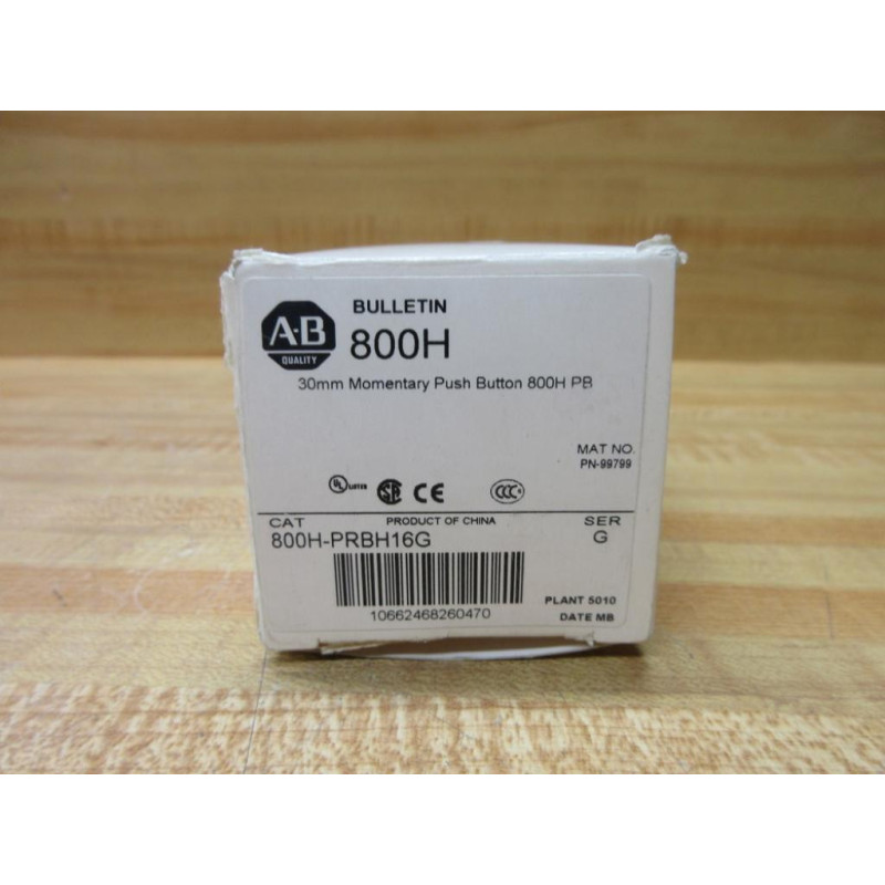 Allen Bradley 800H-PRBH16G Push Button Switch EMPTY BOX ONLY!