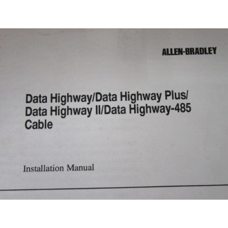 Allen Bradley 404635202 Manual Data Highway - Used