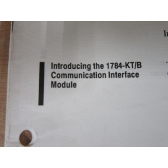 Allen Bradley 404637402 Manual 1784KTB - Used