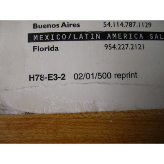 Omron H78-E3-2 E5CK User Manual H78E32 - Used