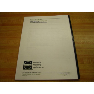 Accurate Metering IM-IZMS-0297 InstallationOperation IMIZMS0297 - Used