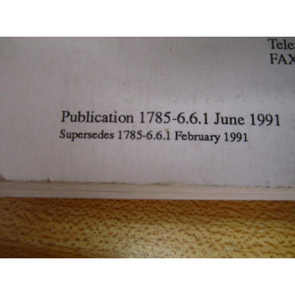 Allen Bradley 955109-76 PLC-5 Hardware Installation Manual 95510976 - Used