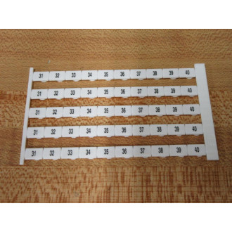 Weidmuller 1276960031 Terminal Marker (Pack of 10)