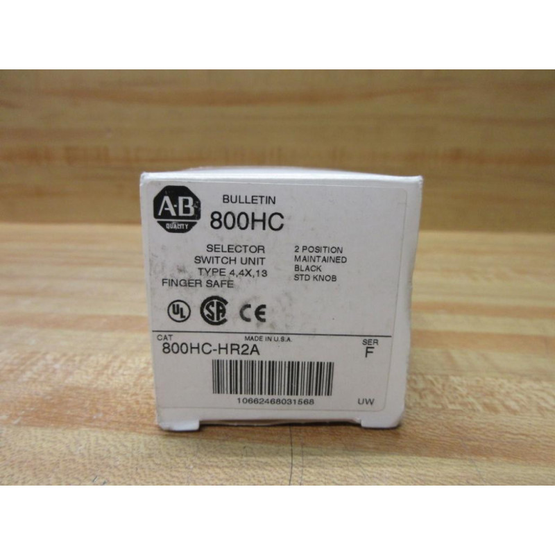 Allen Bradley 800HC-HR2A Selector Switch 800HCHR2A EMPTY BOX ONLY!
