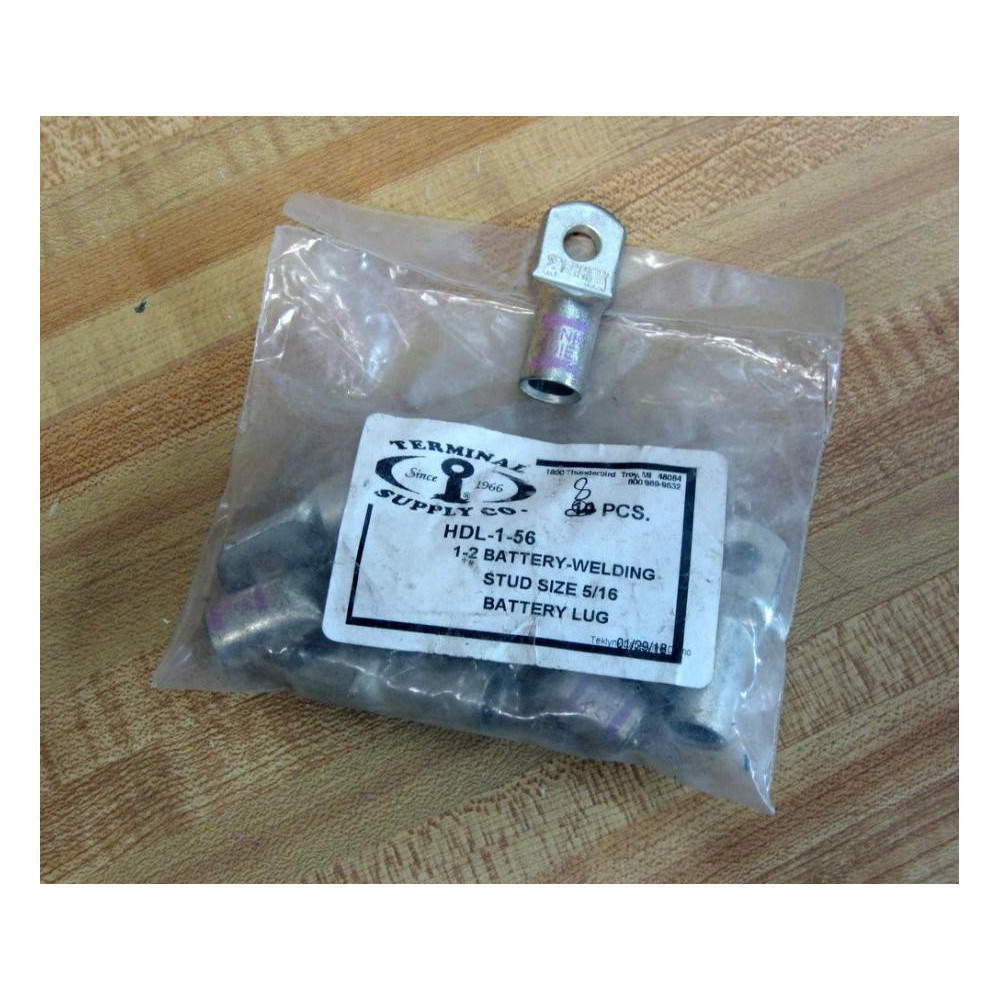 Terminal Supply HDL-1-56 Battery Lug HDL156 (Pack of 8)