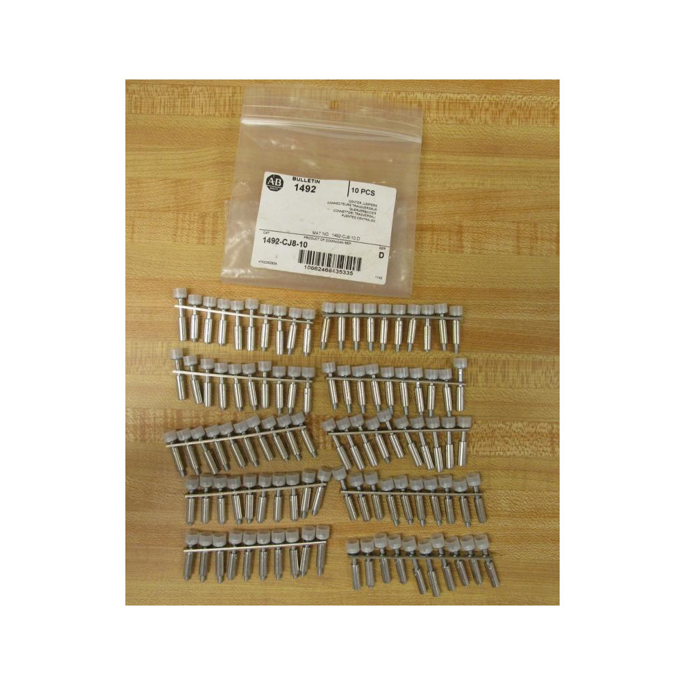 Allen Bradley 1492-CJ8-10 Center Jumper 1492CJ810 (Pack of 10)