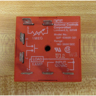 National Controls Coporation Q2F-03600-321 Cube Timer Q2F03600321