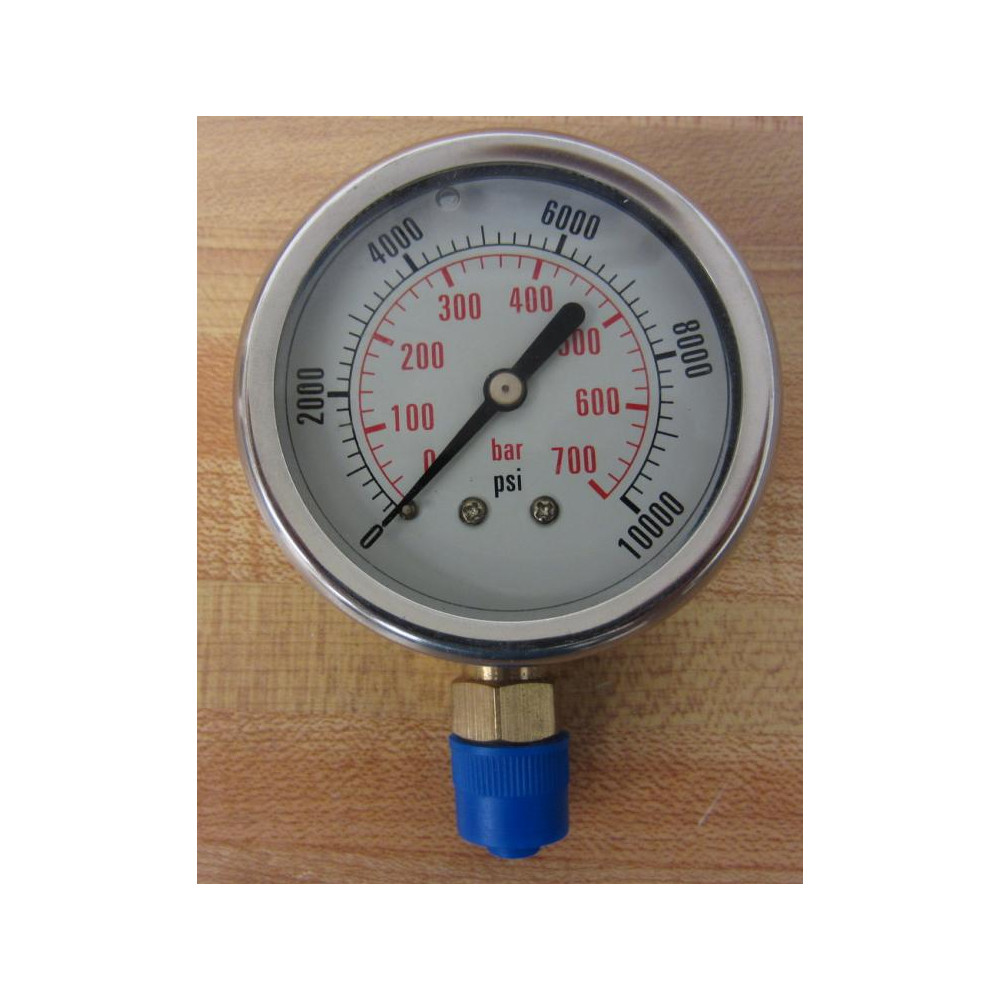 Dynamic Fluid 0-10000 PSI Gauge - New No Box