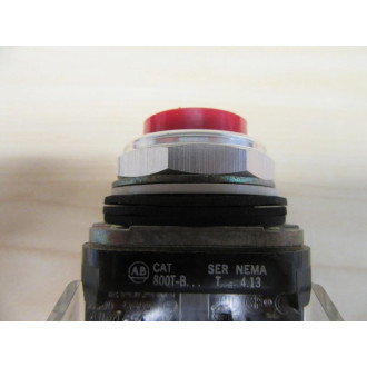 Allen Bradley 800T-B Pushbutton 800TB Red w800T-XA - New No Box