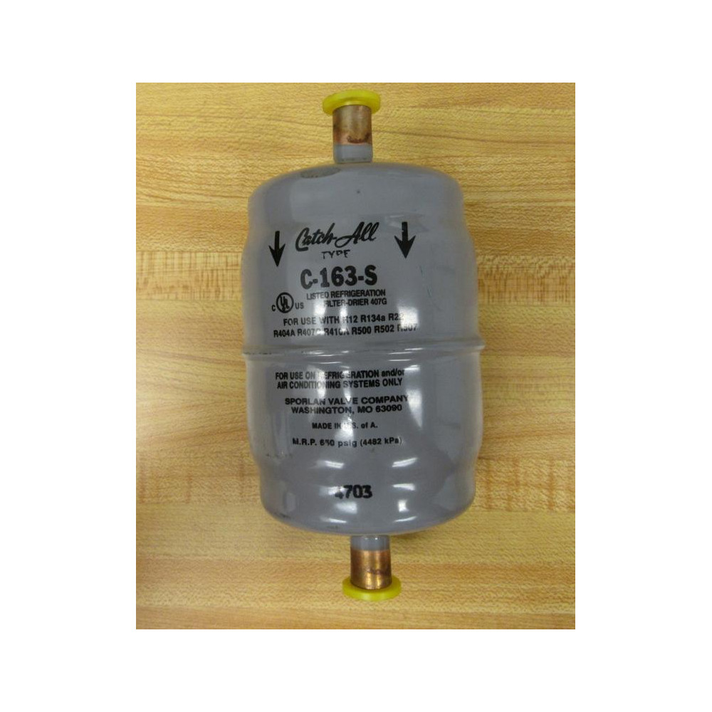 Sporlan C-163-S Catch All Filter C163S - New No Box