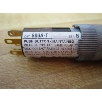 Allen Bradley 800A-T Button Cap 800AT Amber - Used