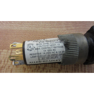 Allen Bradley 800A-T Button Cap 800AT Amber - Used