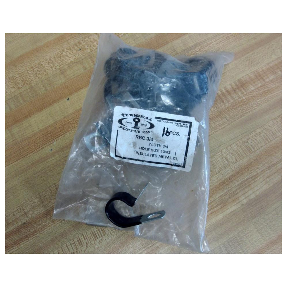 Terminal Supply RBC-34 Insulated Metal Clamp RBC34 (Pack of 16)
