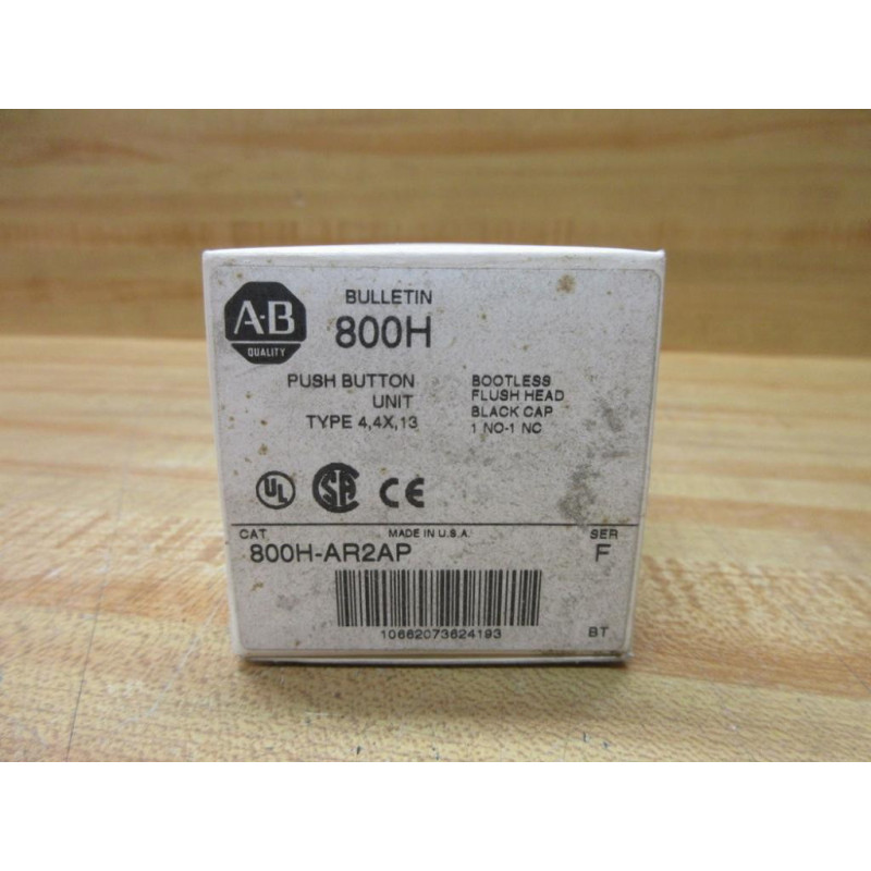 Allen Bradley 800H-AR2AP Push Button Switch EMPTY BOX ONLY!