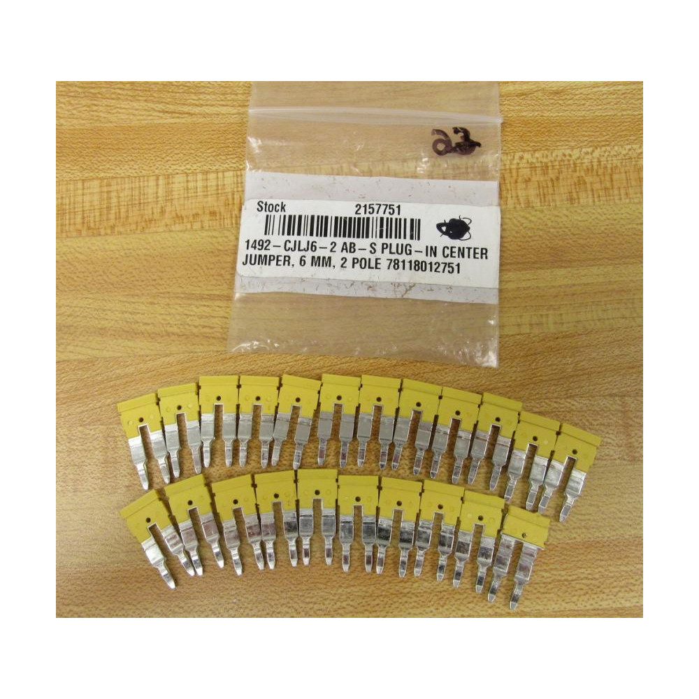 Allen Bradley 1492-CJLJ6-2 Center Jumpers 1492CJLJ62 (Pack of 22)