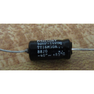 Mallory TT16M50A Capacitor 50 UF-16 VDC (Pack of 6) - New No Box