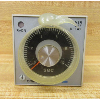 Omron H3BH-8 Timer H3BH8 0.5-10Sec 100110120Vac (Pack of 2) - Used