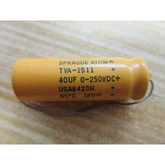Sprague TVA-1511 Capacitor 40 UF-250 V DC (Pack of 3) - New No Box