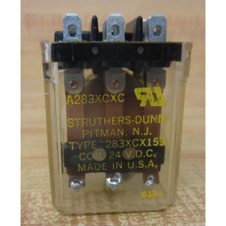 Struthers Dunn 283XCX159 24VDC Relay 24 V.D.C. - New No Box