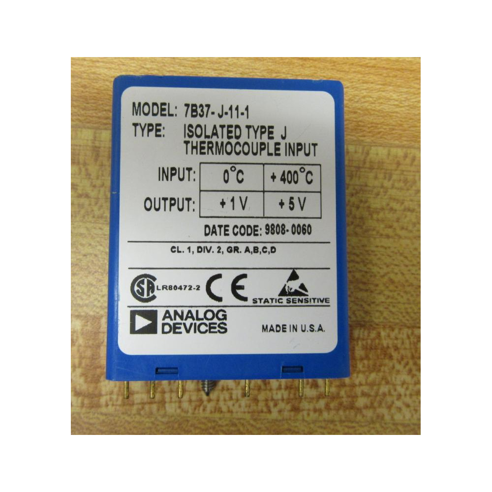 Analog Devices 7B37-J-11-1 Thermocouple 7B37J111 - New No Box