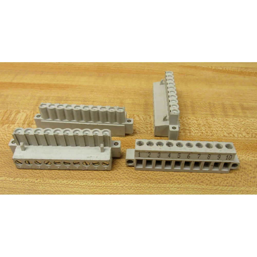 Wieland WB23 Terminal Strips 10 Position (Pack of 4) - Used