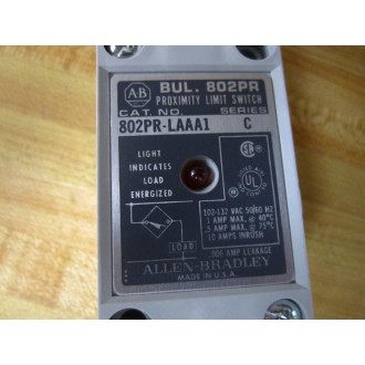Allen Bradley 802PR-LAAA1 Limit Switch 802PRLAAA1 Ser.C