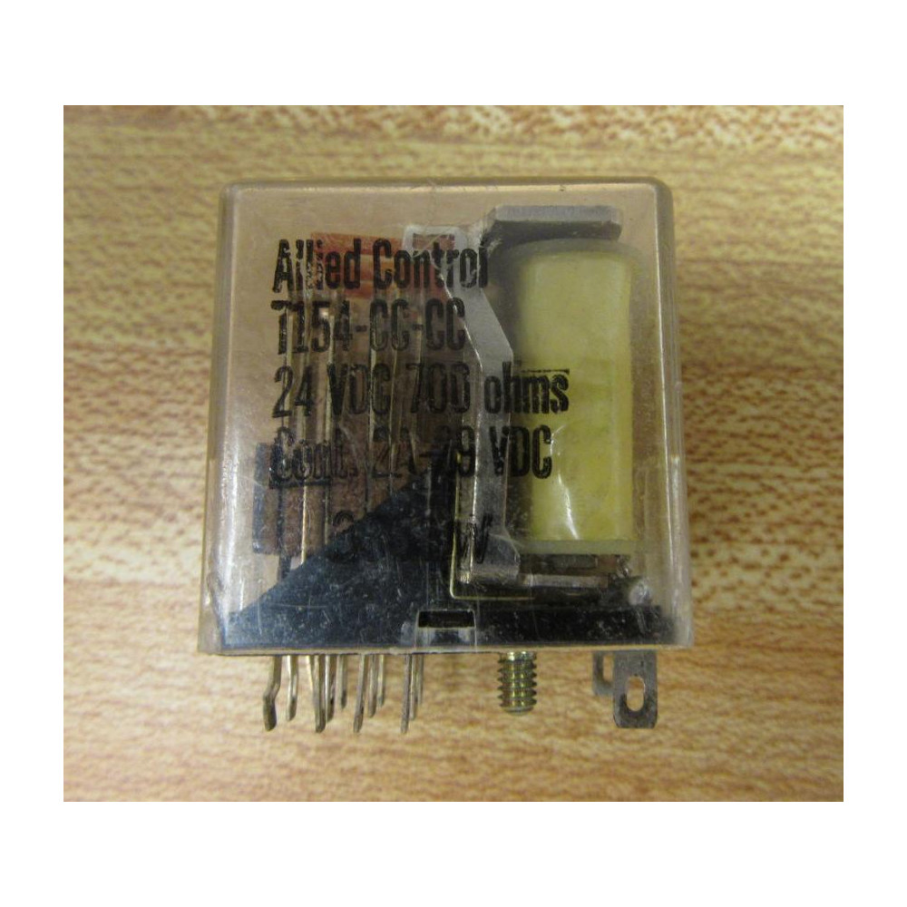 Allied Control T154-CC-CC Relay T154CCCC 24 VDC (Pack of 2) - Used
