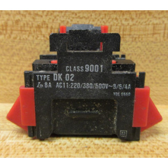Square D 9001-DK02 Contact Block 9001DK02 - Used