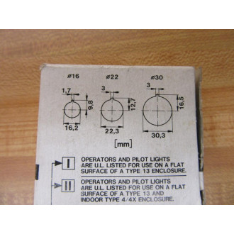 Square D 9001-D5L30 Key Switch 9001D5L30 Series A (Pack of 3)