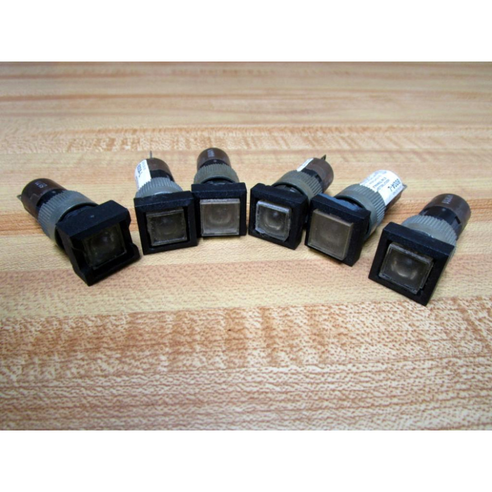 Allen Bradley 800A-L Light 800AL Clear Lens (Pack of 6) - Used