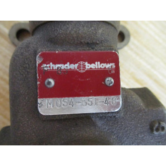 Schrader Bellows M054-351-48 Parker Manual Air Control Valve WO Knob - Used