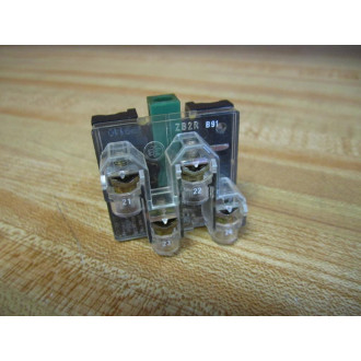 Telemecanique ZB2RB91 Selector Switch W 2 Contacts Contact Only - Used