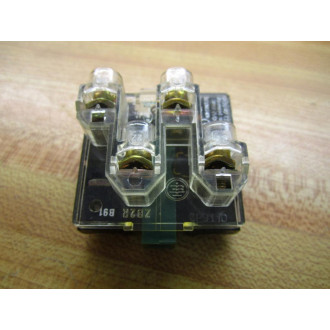 Telemecanique ZB2RB91 Selector Switch W 2 Contacts Contact Only - Used