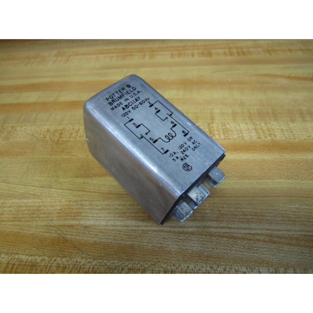 Potter & Brumfield ABC11AY-120V AC Relay ABC11AY-120VAC - Used