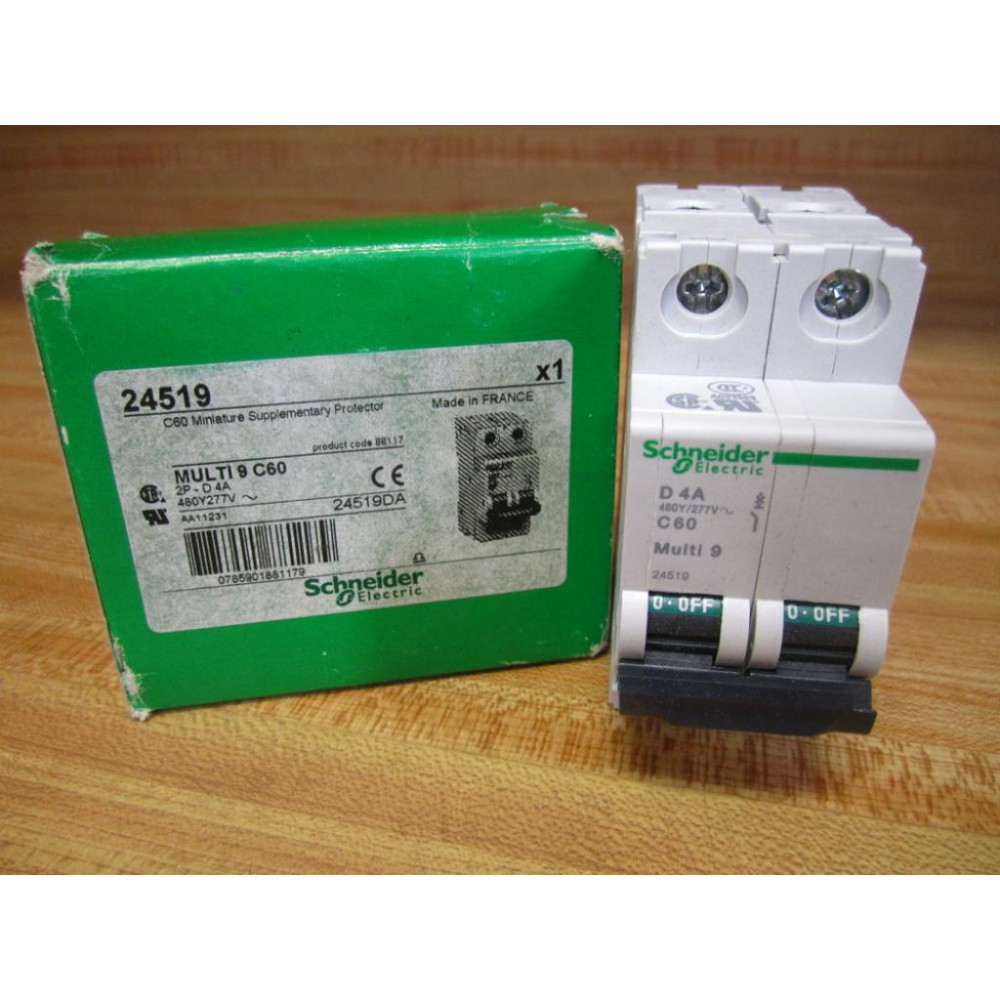 Schneider 24519 Square D Breaker 4A MG24519 Schneider