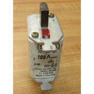 Siba 20-001-13 Fuse 100A NH 00 GL - New No Box