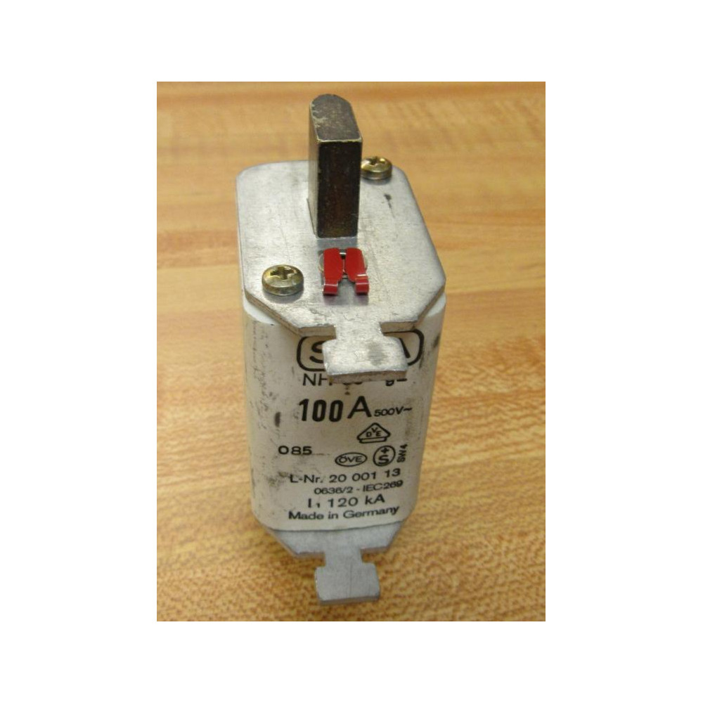 Siba 20-001-13 Fuse 100A NH 00 GL - New No Box