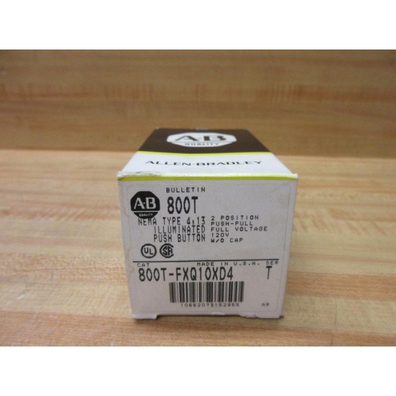 Allen Bradley 800T-FXQ10XD4 Button 800TFXQ10XD4 EMPTY BOX ONLY!