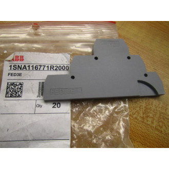 ABB 1SNA116771R2000 End Section FED-3E (Pack of 20)