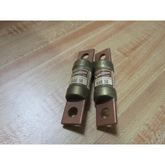 Tron KAB-50 Fuse KAB50 Bussmann Limitron Old Stock (Pack of 2) - New No Box