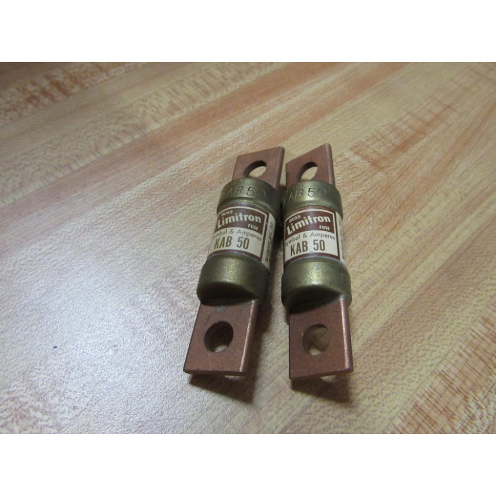 Tron KAB-50 Fuse KAB50 Bussmann Limitron Old Stock (Pack of 2) - New No Box