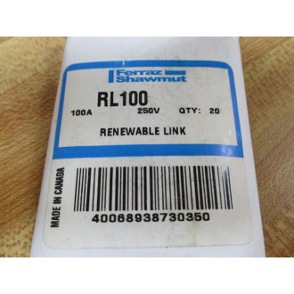 Gould Shawmut Ferraz Trionic RL100 Renewable Link (Pack of 20)