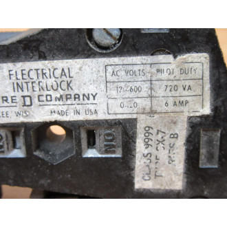 Square D 9999-SX-7 Electrical Interlock 9999SX7 (Pack of 2) - Used