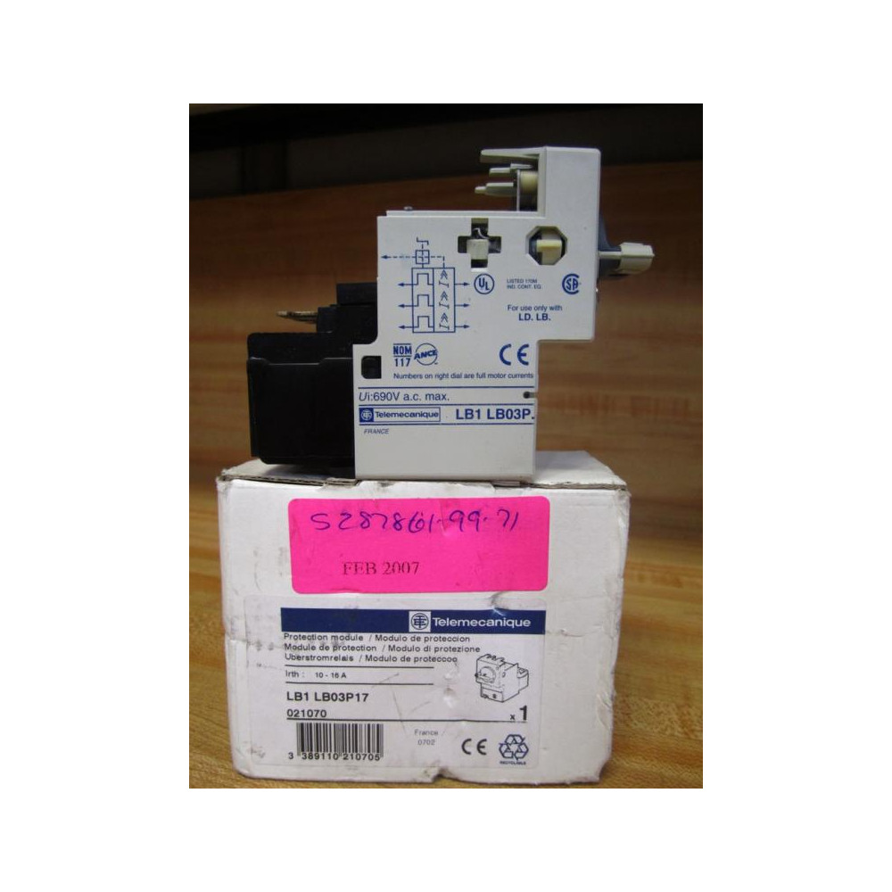 Telemecanique LB1-LB03P17 Protection Module 021070 LB1LB03P17