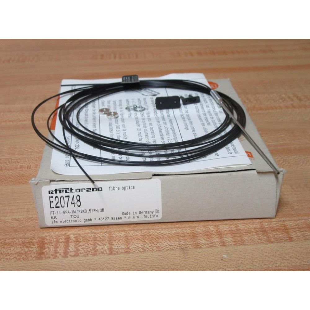 IFM Efector FT-11-EPA-M4F2X0,5FH2M Fiber Optic Sensor E20748